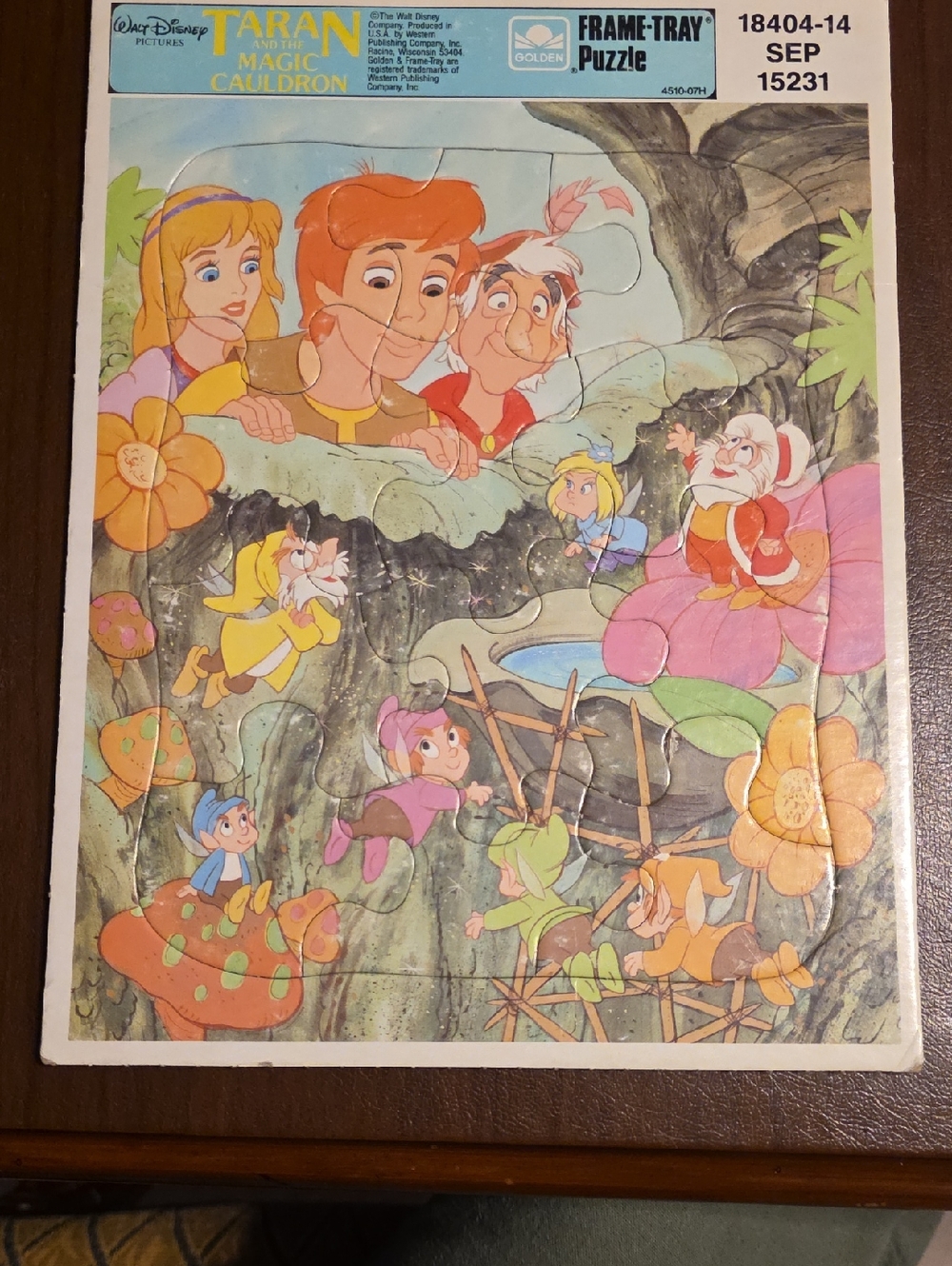 Disney Taran and the Magic Cauldron Colorful Fairy Puzzle
